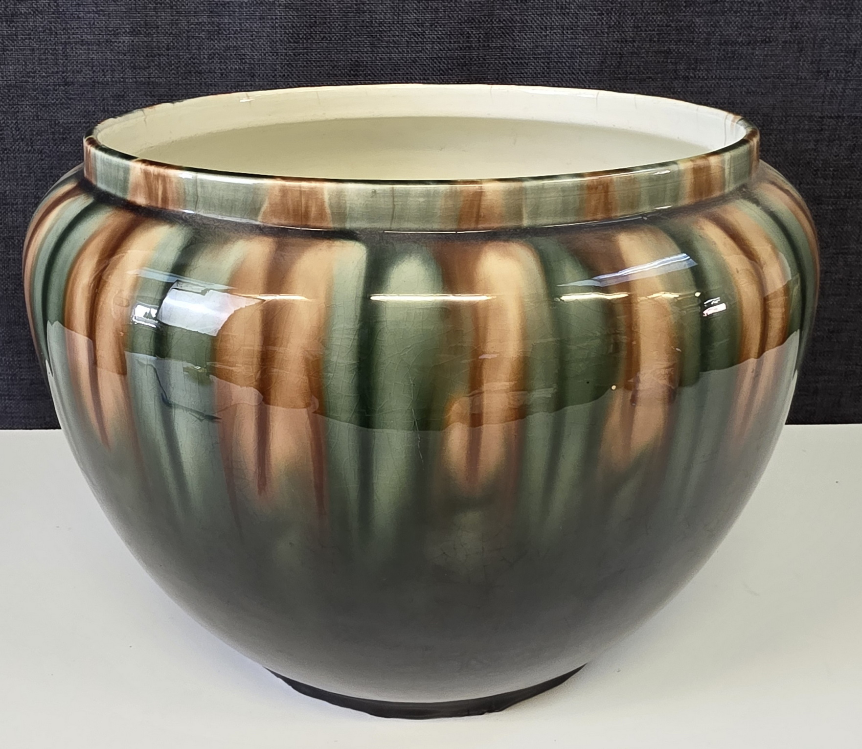 A French Majolica Cache-Pot